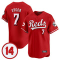 Davalo C.Reds #7 Spencer Steer Player Red Vapor Premier Limited Home Stitched Jerseys