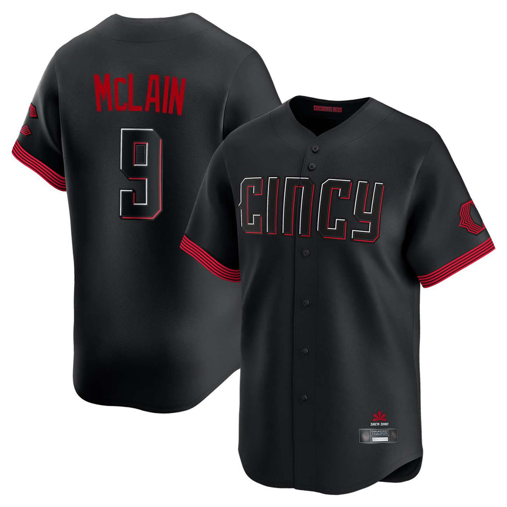 Davalo C.Reds #9 Matt McLain Player Black City Connect Home Limited Stitched Jerseys