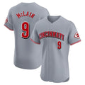 Davalo C.Reds #9 Matt McLain Player Gray Limited Elite Home Stitched Jerseys