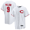 Davalo C.Reds #9 Matt McLain Player White Home Game Stitched Jerseys