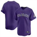 Davalo C.Rockies Purple Limited Home Blank Player Stitched Jerseys