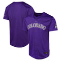 Davalo C.Rockies Purple Limited Home Game Blank Player Stitched Jerseys