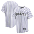 Davalo C.Rockies White Game Home Blank Player Stitched Jerseys