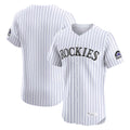 Davalo C.Rockies White Limited Elite Home Blank Player Stitched Jerseys