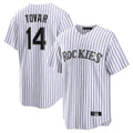 Davalo C.Rockies #14 Ezequiel Tovar Player White Game Home Stitched Jerseys