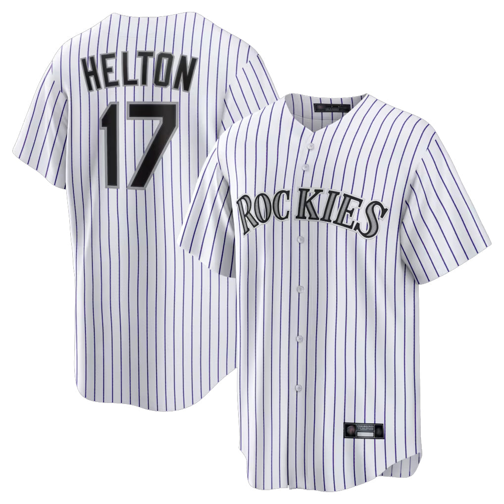 Davalo C.Rockies #17 Todd Helton Player White Game Home Stitched Jerseys