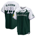 Davalo C.Rockies #19 Charlie Blackmon Player Green City Connect Home Game Stitched Jerseys