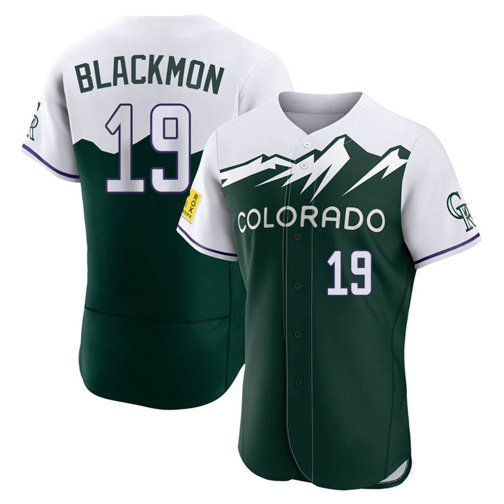 Davalo C.Rockies #19 Charlie Blackmon Player Green City Connect Limited Elite Home Stitched Jerseys