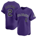 Davalo C.Rockies #2 Tyler Freeman Player Purple Limited Home Stitched Jerseys