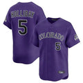 Davalo C.Rockies #5 Matt Holliday Player Purple Limited Home Stitched Jerseys