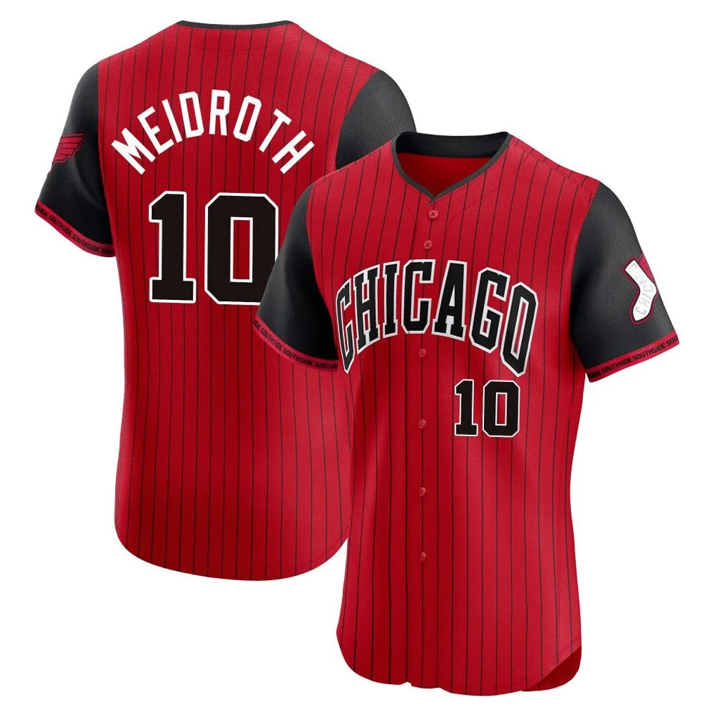 Davalo C.White Sox #10 Chase Meidroth Player Red City Connect Limited Elite Home Stitched Jerseys