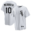 Davalo C.White Sox #10 Chase Meidroth Player White Stripe Home Game Stitched Jerseys
