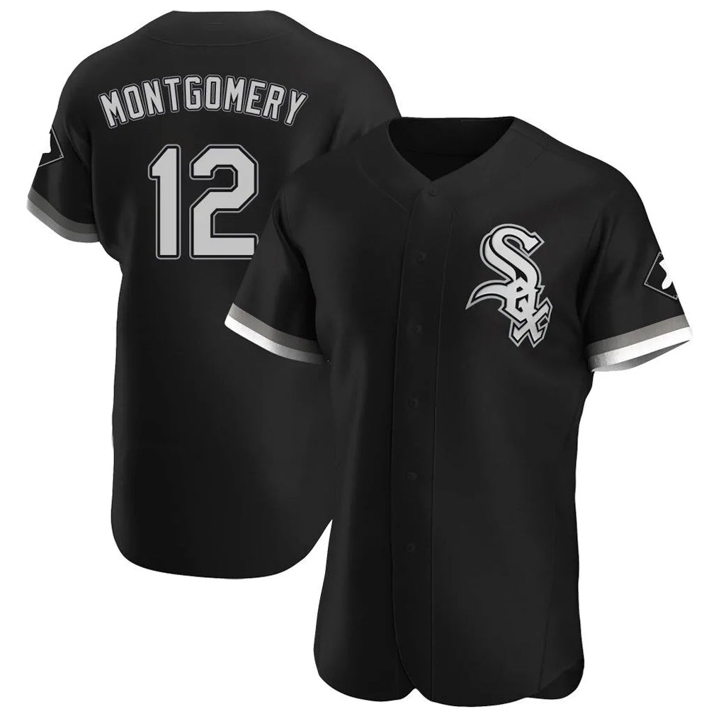 Davalo C.White Sox #12 Colson Montgomery Player Black Limited Elite Home Stitched Jerseys
