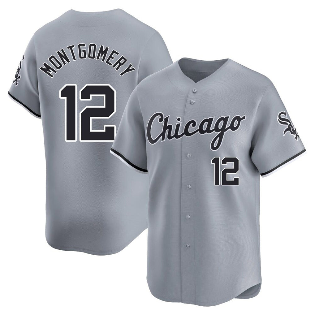 Davalo C.White Sox #12 Colson Montgomery Player Gray Road Limited Home Stitched Jerseys