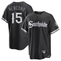 Davalo C.White Sox #15 Sean Newcomb Player Black City Connect Home Game Stitched Jerseys