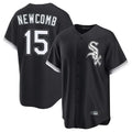 Davalo C.White Sox #15 Sean Newcomb Player Black Home Game Stitched Jerseys