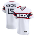 Davalo C.White Sox #15 Sean Newcomb Player White T-shirt Limited Elite Home Stitched Jerseys