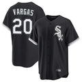 Davalo C.White Sox #20 Miguel Vargas Player Black Home Game Stitched Jerseys