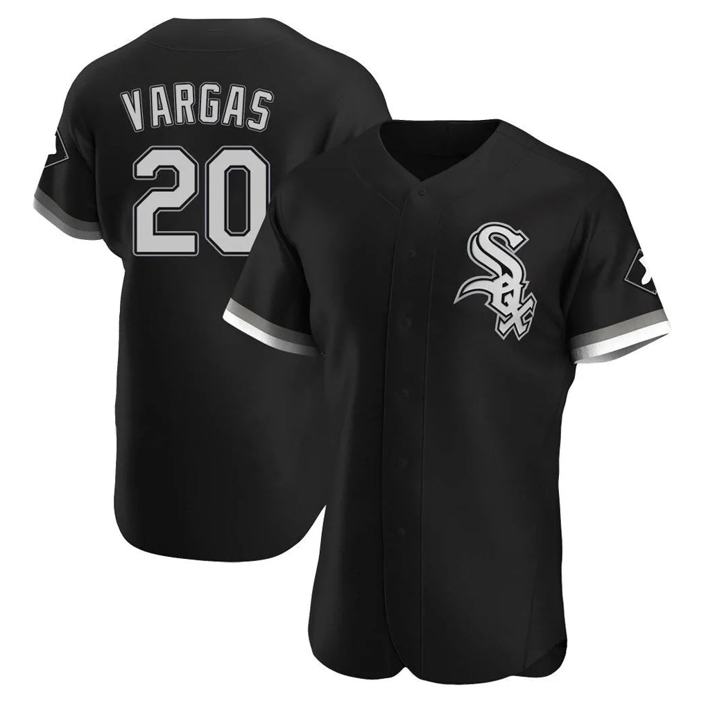 Davalo C.White Sox #20 Miguel Vargas Player Black Limited Elite Home Stitched Jerseys
