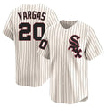 Davalo C.White Sox #20 Miguel Vargas Player Cream Cooperstown Collection Limited Home Stitched Jerseys