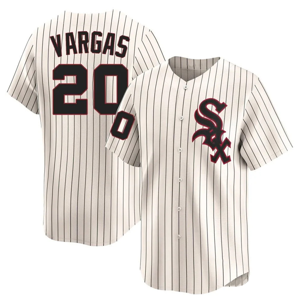 Davalo C.White Sox #20 Miguel Vargas Player Cream Cooperstown Collection Limited Home Stitched Jerseys