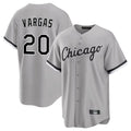 Davalo C.White Sox #20 Miguel Vargas Player Gray Home Game Stitched Jerseys