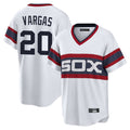 Davalo C.White Sox #20 Miguel Vargas Player White T-shirt Home Game Stitched Jerseys
