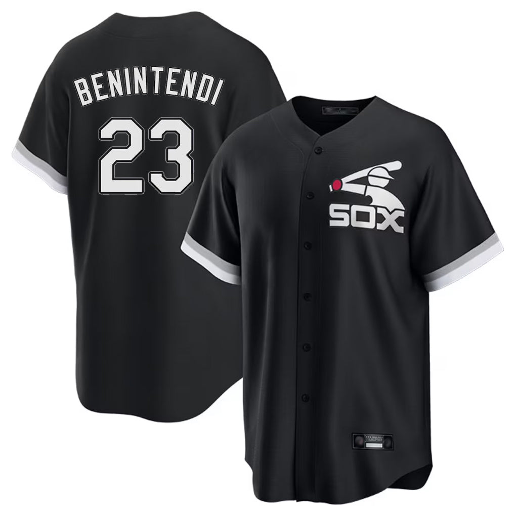 Davalo C.White Sox #23 Andrew Benintendi Player Black Spring Training Game Stitched Jerseys
