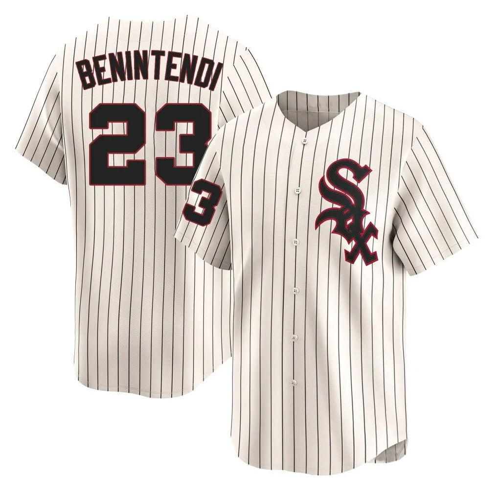 Davalo C.White Sox #23 Andrew Benintendi Player Cream Cooperstown Collection Limited Home Stitched Jerseys