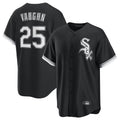 Davalo C.White Sox #25 Andrew Vaughn Player Black Home Game Stitched Jerseys