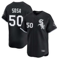 Davalo C.White Sox #50 Lenyn Sosa Player Black Limited Home Stitched Jerseys