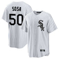 Davalo C.White Sox #50 Lenyn Sosa Player White Stripe Home Game Stitched Jerseys