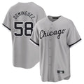 Davalo C.White Sox #58 Seranthony Dom¡§anguez Player Gray Home Game Stitched Jerseys