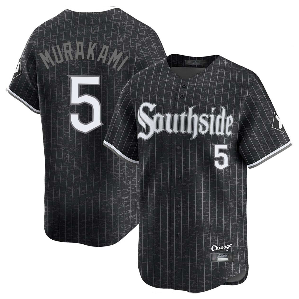 Davalo C.White Sox #5 Munetaka Murakami Player Black City Connect Limited Home Stitched Jerseys
