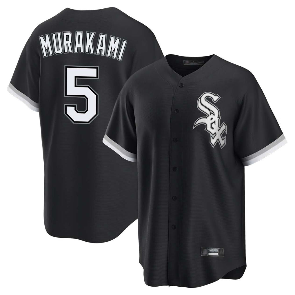 Davalo C.White Sox #5 Munetaka Murakami Player Black Home Game Stitched Jerseys