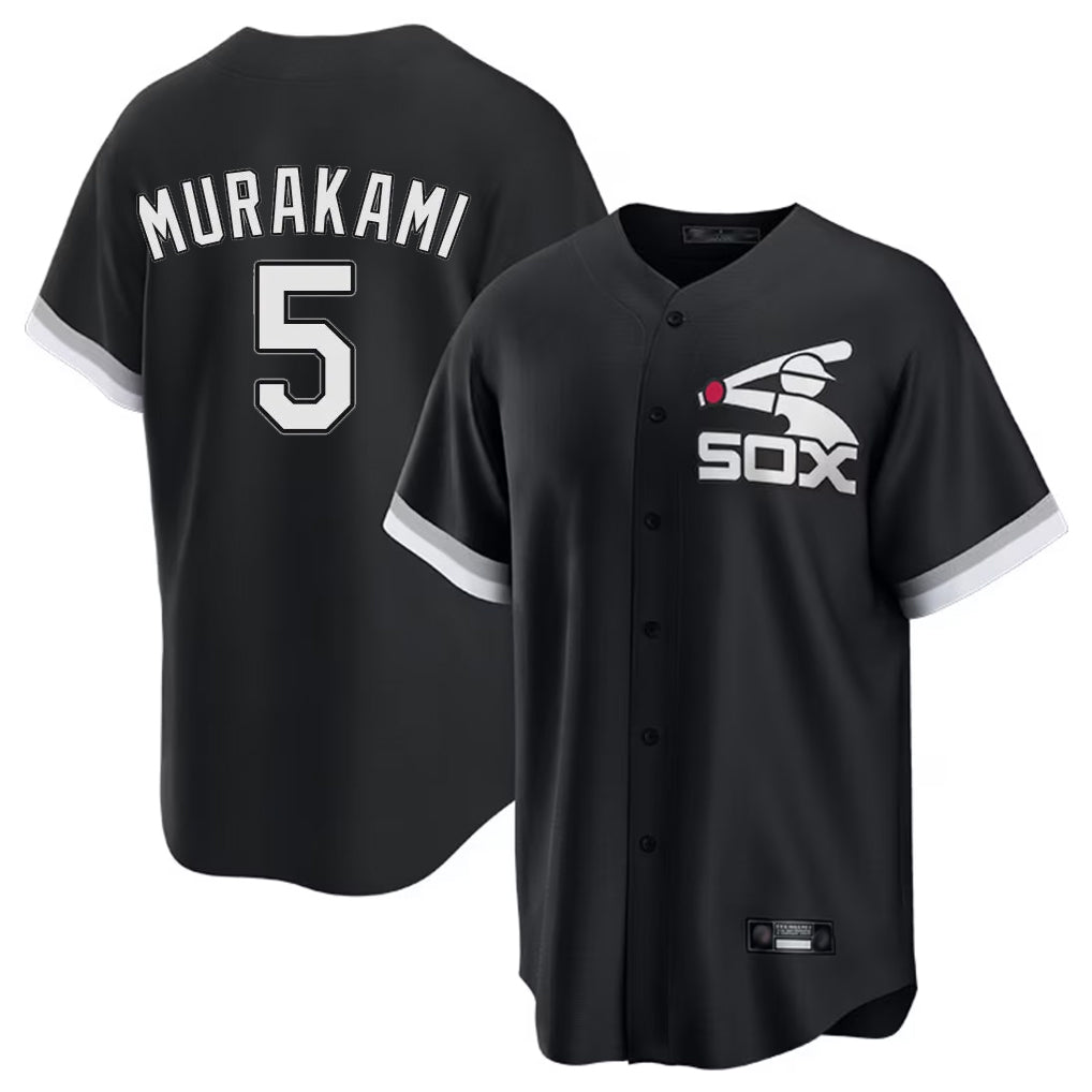 Davalo C.White Sox #5 Munetaka Murakami Player Black Spring Training Game Stitched Jerseys