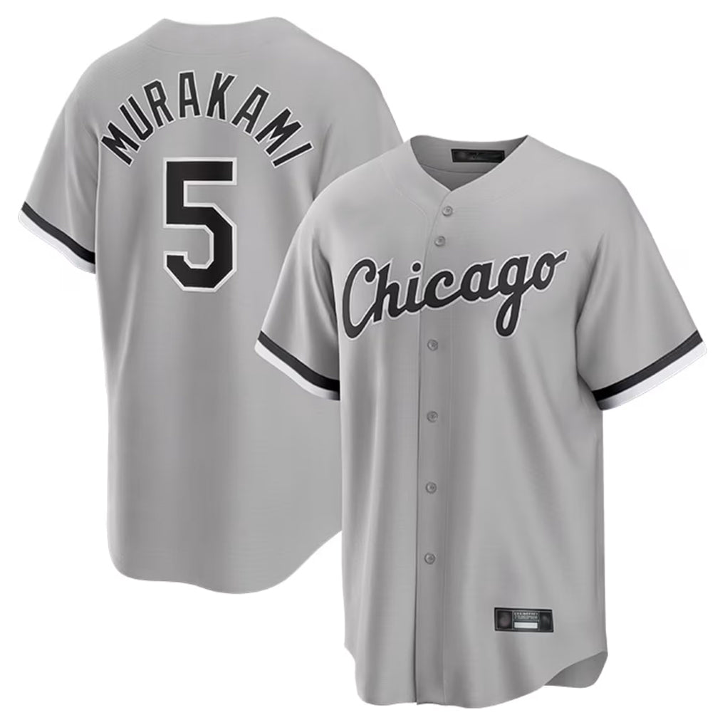 Davalo C.White Sox #5 Munetaka Murakami Player Gray Home Game Stitched Jerseys