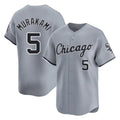 Davalo C.White Sox #5 Munetaka Murakami Player Gray Road Limited Home Stitched Jerseys