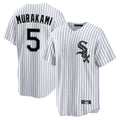 Davalo C.White Sox #5 Munetaka Murakami Player White Stripe Home Game Stitched Jerseys