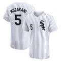 Davalo C.White Sox #5 Munetaka Murakami Player White Stripe Limited Elite Home Stitched Jerseys