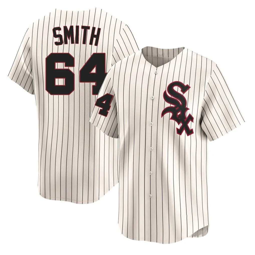 Davalo C.White Sox #64 Shane Smith Player Cream Cooperstown Collection Limited Home Stitched Jerseys