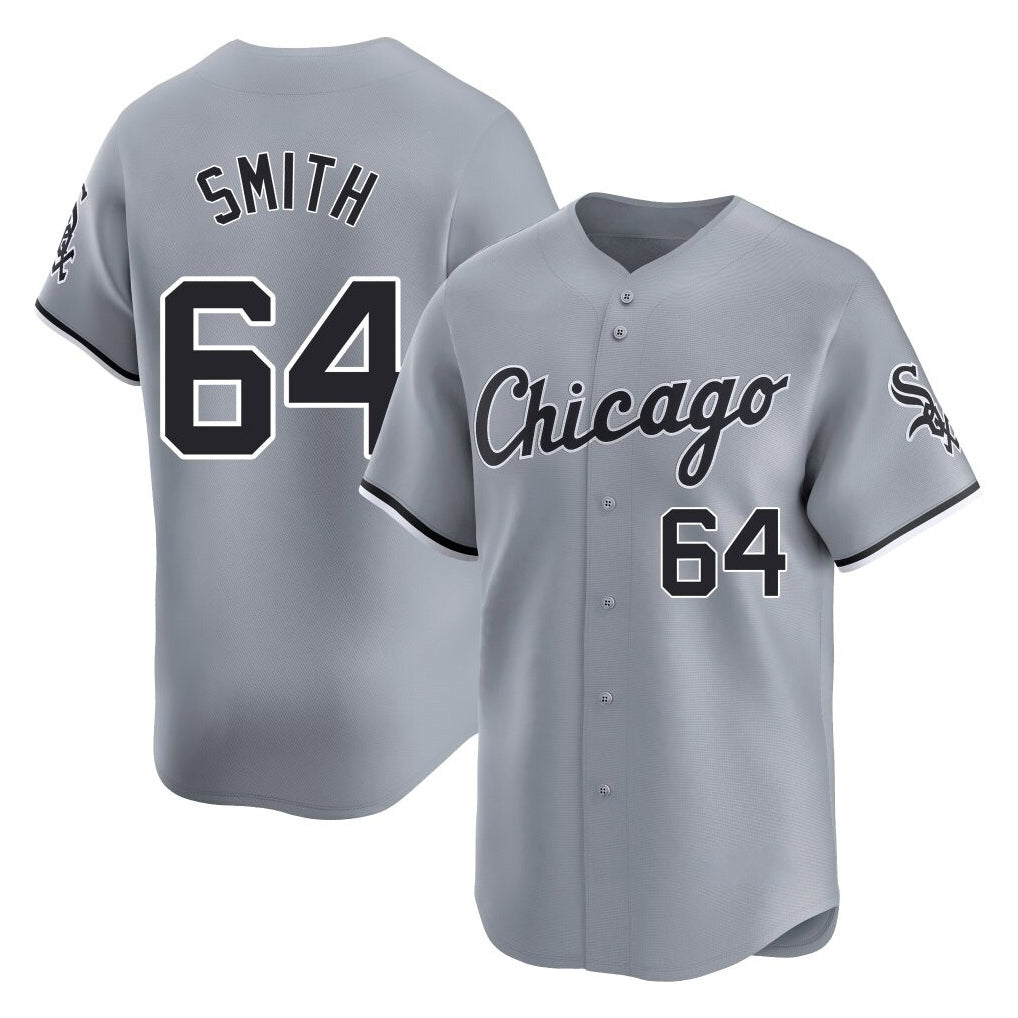 Davalo C.White Sox #64 Shane Smith Player Gray Road Limited Home Stitched Jerseys
