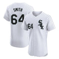 Davalo C.White Sox #64 Shane Smith Player White Stripe Limited Elite Home Stitched Jerseys