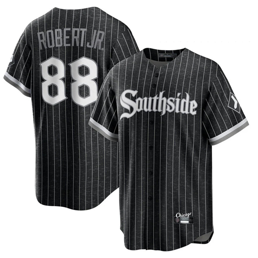 Davalo C.White Sox #88 Luis Robert Jr Player Black City Connect Home Game Stitched Jerseys