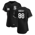 Davalo C.White Sox #88 Luis Robert Jr Player Black Limited Elite Home Stitched Jerseys