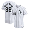 Davalo C.White Sox #88 Luis Robert Jr Player White Stripe Limited Elite Home Stitched Jerseys