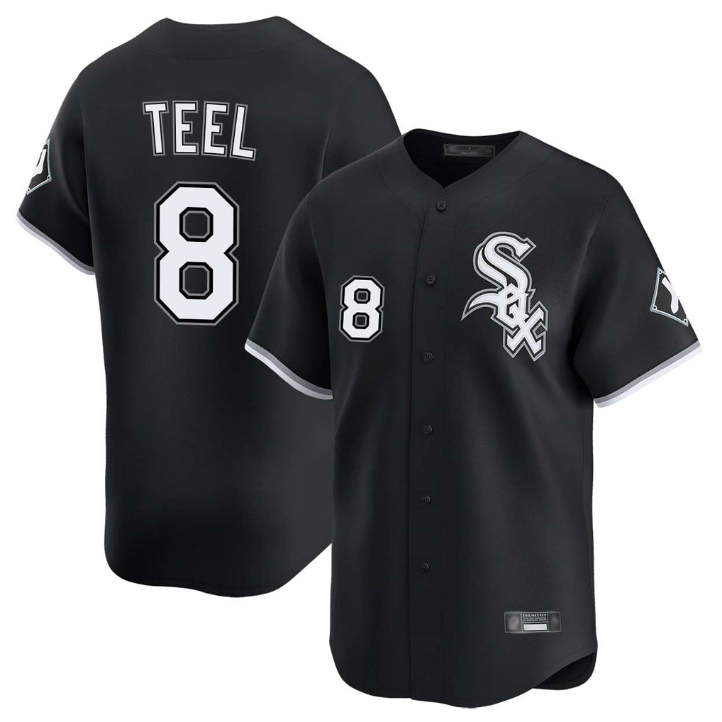 Davalo C.White Sox #8 Kyle Teel Player Black Limited Home Stitched Jerseys