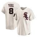Davalo C.White Sox #8 Kyle Teel Player Cream Cooperstown Collection Limited Home Stitched Jerseys