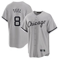 Davalo C.White Sox #8 Kyle Teel Player Gray Home Game Stitched Jerseys