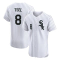Davalo C.White Sox #8 Kyle Teel Player White Stripe Limited Elite Home Stitched Jerseys